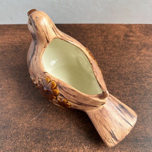 Mid Century Ceramic Bird Planter 8 Inch - Picture 9 of 10